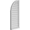 Ekena Millwork Quarter Round Top Left Surface Mount PVC Gable Vent w/ 2"W x 2"P Brickmould Sill Frame, 18"W x 42"H GVPQL18X4203SN - alternate 4
